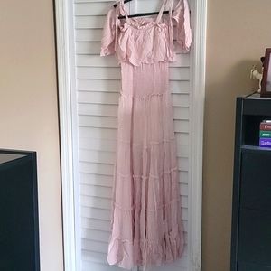Gently Used Fanco Stripped Ruffle Dress Size M